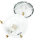 Lampe dextérieur blanc laiton verre Ø 21 cm E27 IP64 SERIFOS