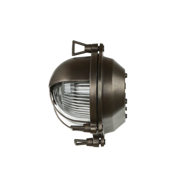 Lampe dextérieur mur laiton verre Maritim IP64 L : 21 cm E27