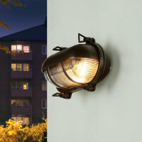 Lampe dextérieur mur laiton verre Maritim IP64 L :...