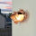 Lampe dextérieur laiton verre cannelé Maritim IP64 E27 cuivre