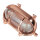 Lampe dextérieur laiton verre cannelé Maritim IP64 E27 cuivre