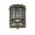 Lampe dextérieur noir antique IP64 laiton verre H : 22 cm