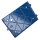 Applique extérieure E27 IP64 laiton verre H : 22 cm bleu