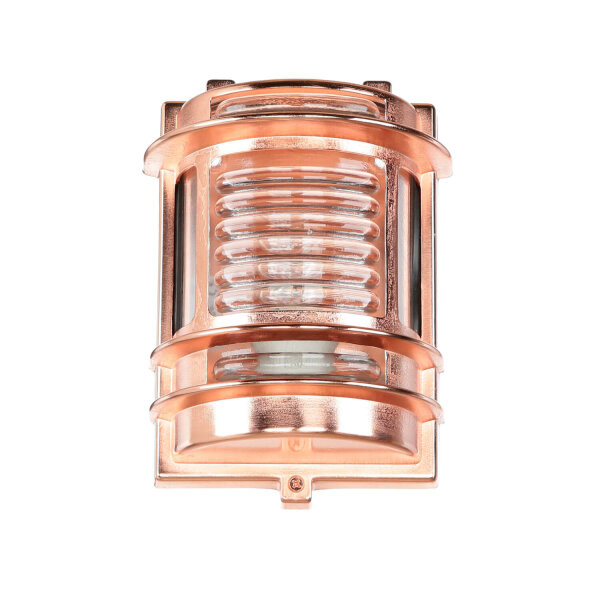 Lampe dextérieur murale E27 IP64 laiton verre en cuivre