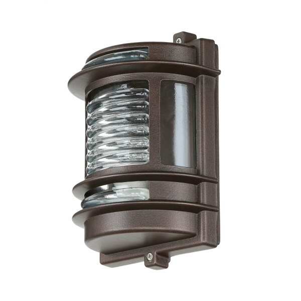 Lampe dextérieur murale IP64 laiton verre E27 H : 22 cm GRACIA