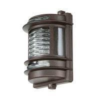 Lampe dextérieur murale IP64 laiton verre E27 H :...