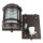 Lampe dextérieur murale IP64 laiton verre E27 H : 22 cm GRACIA