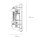 Lampe dextérieur murale IP64 laiton verre E27 H : 22 cm GRACIA