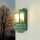 Lampe dextérieur mur IP64 laiton verre vert antique E27