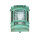 Lampe dextérieur mur IP64 laiton verre vert antique E27