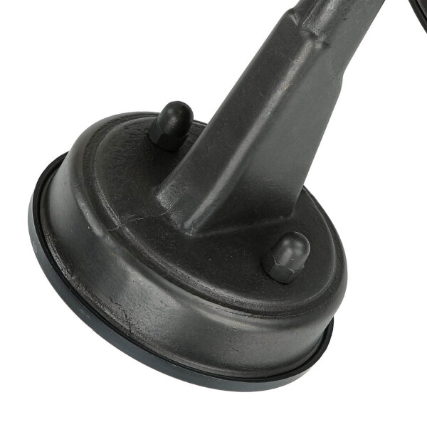 Lampe dextérieur IP64 E27 noir antique verre cannelé laiton