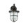 Lampe dextérieur IP64 E27 noir antique verre cannelé laiton