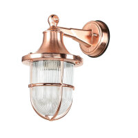 Lampe dextérieur murale E27 IP64 en cuivre verre...