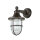 Lampe dextérieur murale IP64 E27 rouille marron antique laiton véritable Maritim