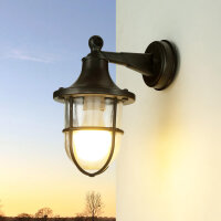 Lampe dext&eacute;rieur maritime noir antique IP64 E27...