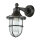 Lampe dextérieur maritime noir antique IP64 E27 verre cannelé laiton