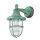 Lampe dextérieur mur IP64 vert antique verre laiton véritable E27