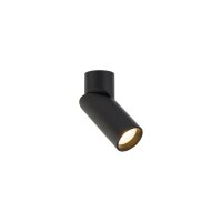 Spot r&eacute;glable &Oslash; 5,6 cm GU10 noir orientable...
