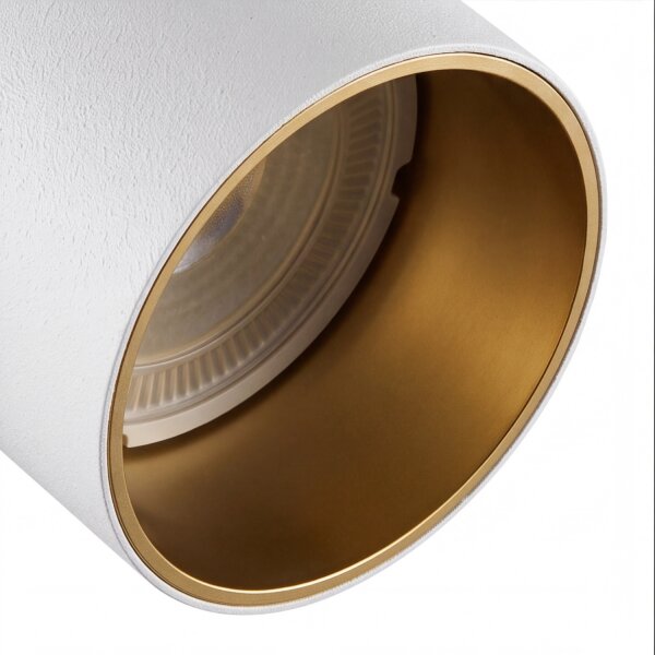Spot encastré orientable GU10 blanc or Ø 5,5 cm Moderne
