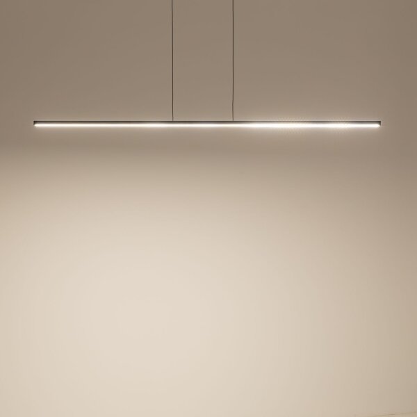 Suspension LED 3000 K 1150 lm noir B ; 150 cm allongé