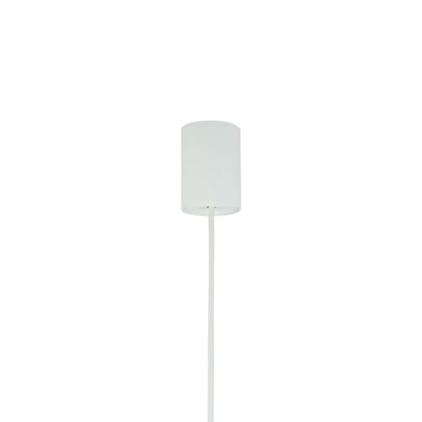 Suspension Abat-jour sphérique Ø 27,5 cm GU10 Blanc Métal Rétro