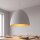 Suspension Ø 75 cm grand en blanc cuivre mat 7x E27
