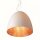 Suspension Ø 75 cm grand en blanc cuivre mat 7x E27