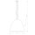 Suspension Ø 75 cm grand en blanc cuivre mat 7x E27