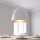Suspension Ø 75 cm grand en blanc cuivre mat 7x E27