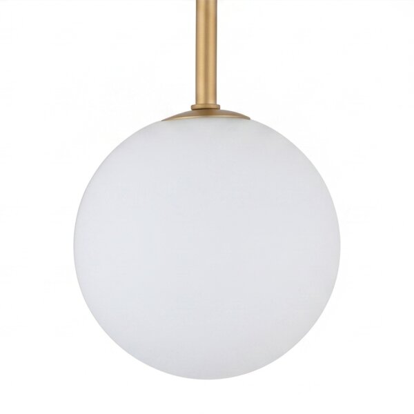 Suspension Boule Abat-jour Ø 16 cm en noir blanc or G9