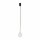 Suspension Boule Abat-jour Ø 16 cm en noir blanc or G9
