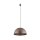 Suspension ronde Ø 50 cm brun mat métal 4x GX53