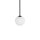 Suspension en verre Boule G9 Ø 12 cm Noir Blanc