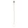 Lampe boule suspendue G9 Ø 16 cm en or mat blanc verre métal