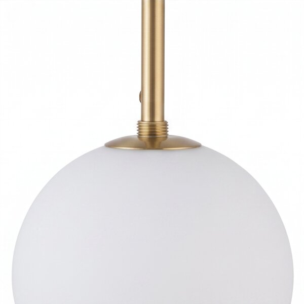 Lampe à suspendre en noir blanc or mat 3-flamme G9 verre