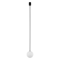 Suspension en verre Boule G9 &Oslash; 16 cm Noir Blanc