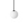 Suspension en verre Boule G9 Ø 16 cm Noir Blanc