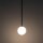 Suspension en verre Boule G9 Ø 16 cm Noir Blanc