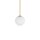 Suspension réglable Boule G9 Ø 12 cm en or blanc