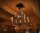 Grand lustre métal en bronze or Ø125cm GOTICA