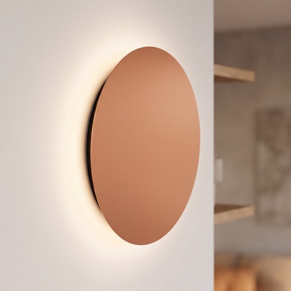 Applique LED en cuivre mat 3000 K métal rond Ø 35 cm