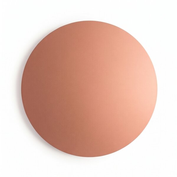 Applique LED en cuivre mat 3000 K métal rond Ø 35 cm