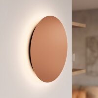 Applique LED en cuivre mat 3000 K m&eacute;tal rond...