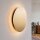 Applique ronde LED Ø 35 cm en or mat métal plat