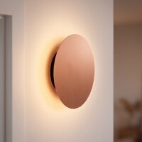 Applique LED cuivre &Oslash; 15 cm ronde 3000 K 60 lm...