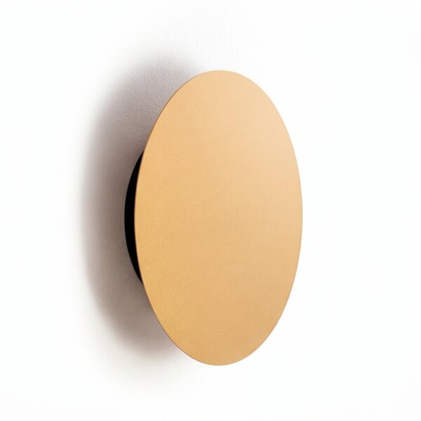 Applique LED indirecte Ø 15 cm en or mat 3000 K 60 lm
