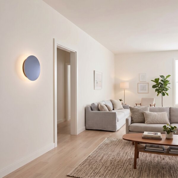 miroir mural éclairé LED 3000 K 90 lm Ø 39 cm rond indirect