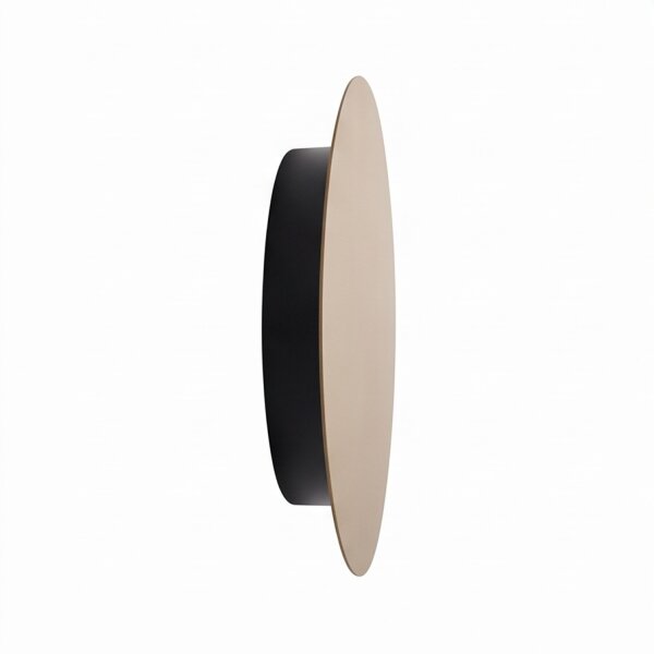 Applique LED or mat Ø 25 cm en 3000 K rond métal