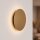 Applique LED or mat Ø 25 cm en 3000 K rond métal