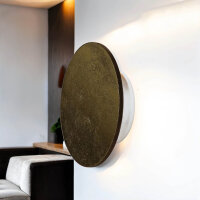 Applique LED Ø 15 cm en or 3000 K 60 lm bois...
